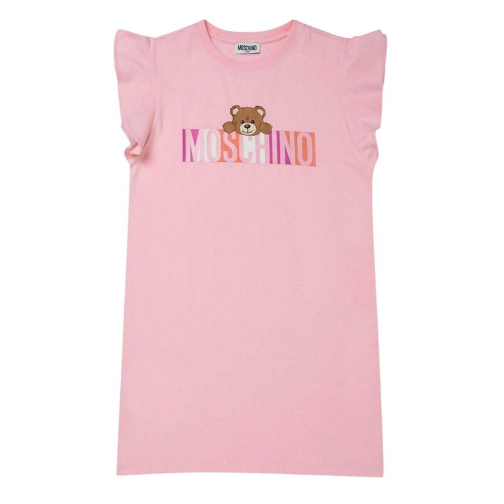Moschino Girls Logo T-Shirt Dress / Pink
